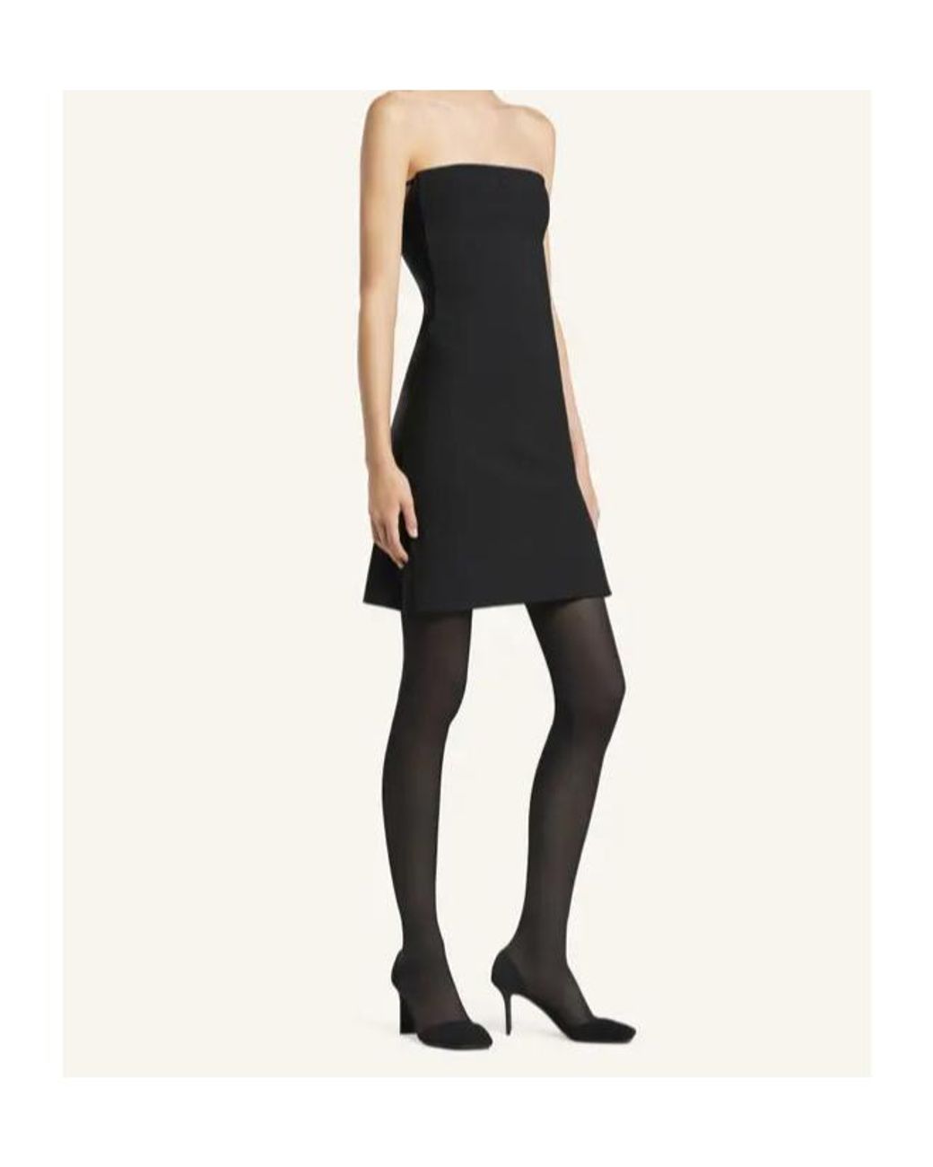 Courreges Black Courrèges Strapless Cut-Out Mini Dress
