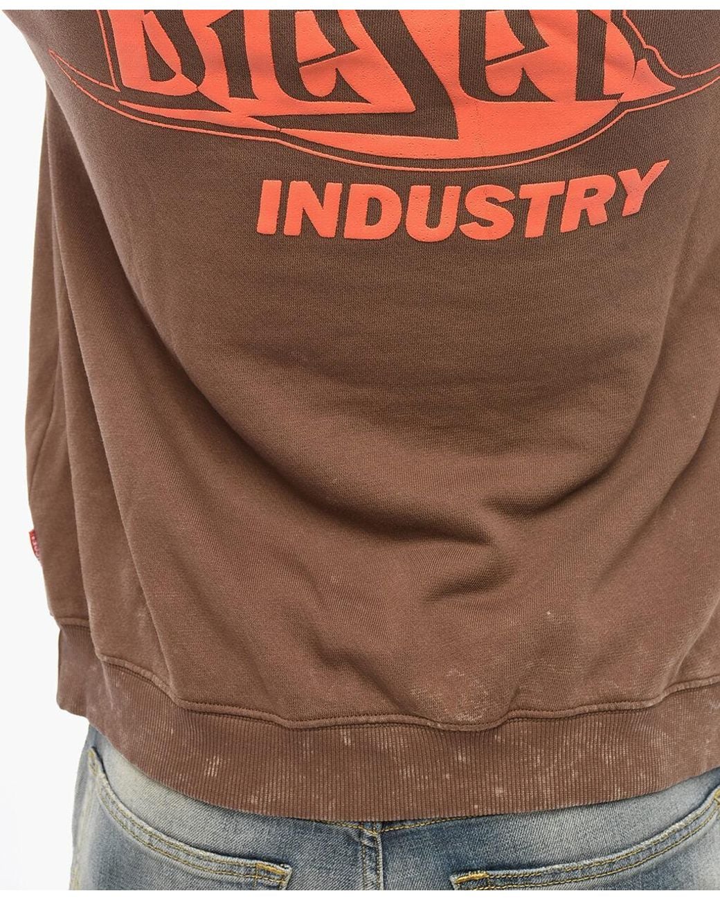 DIESEL Brown Boxt Hoodie for men