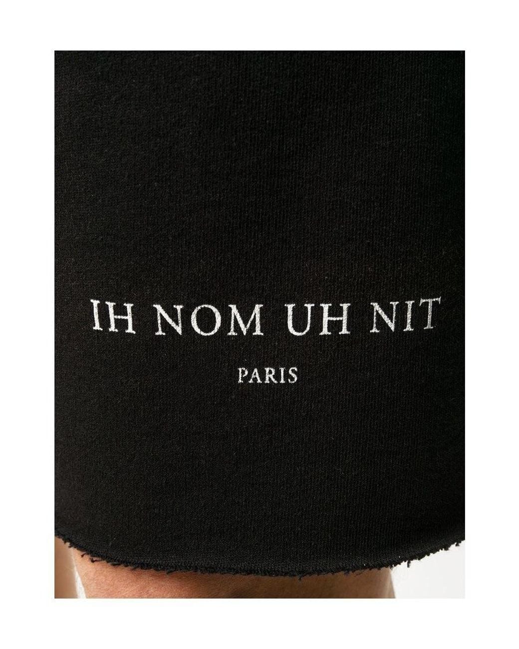 Ih Nom Uh Nit Black Logo Shorts for men