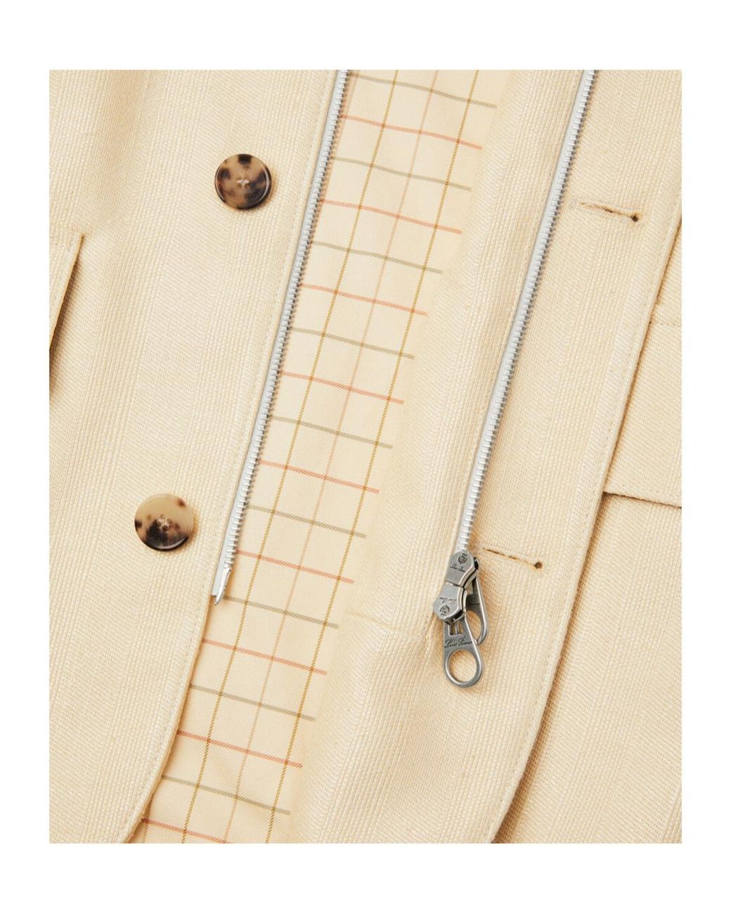 Loro Piana Natural Long-Sleeved Casual Jacket