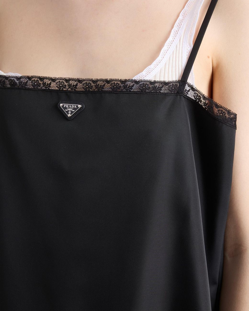Prada Black Re-Nylon Mini-Dress