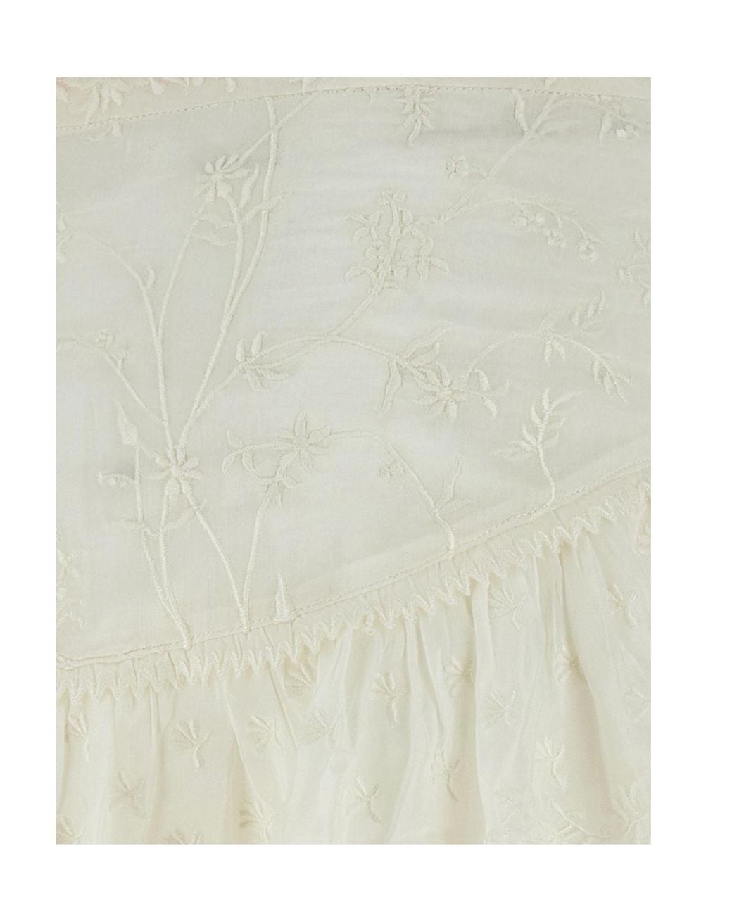 Isabel Marant White Embroidered Shorts