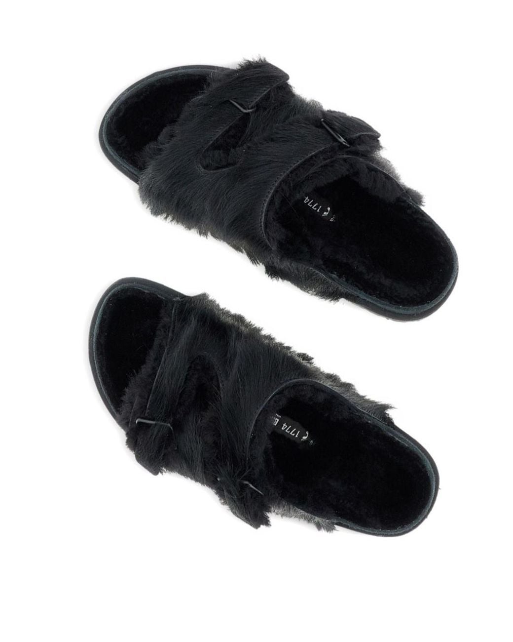 Birkenstock Black Zurich Shearling Sandals