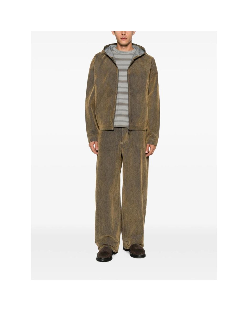 Daily Paper Green Acid-Wash Effect Jeans for men