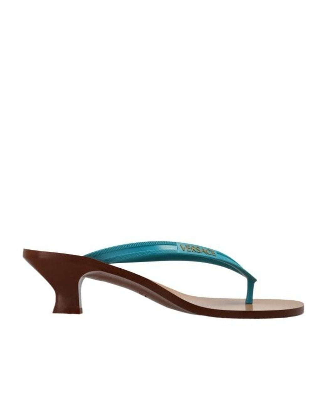 Versace Brown Sophie Thong Sandals