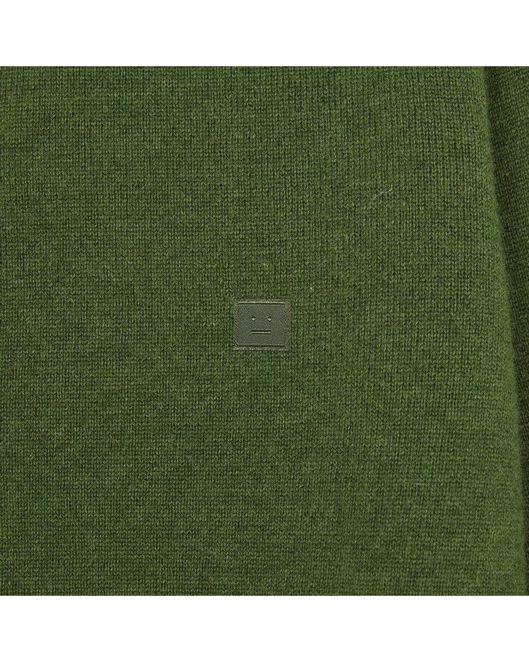 Acne Green Buttoned Cardigan