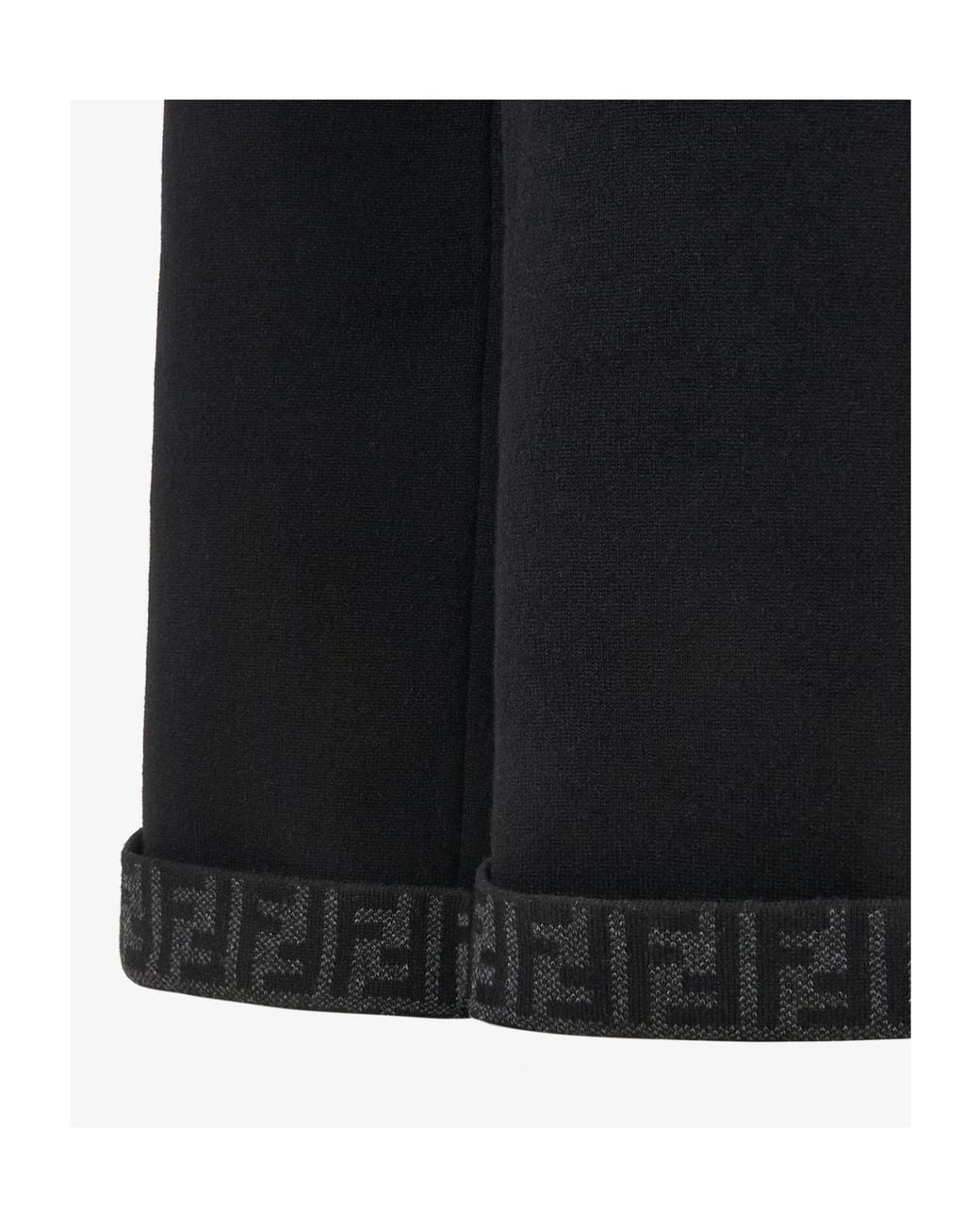 Fendi Black Classic Cashmere Pants