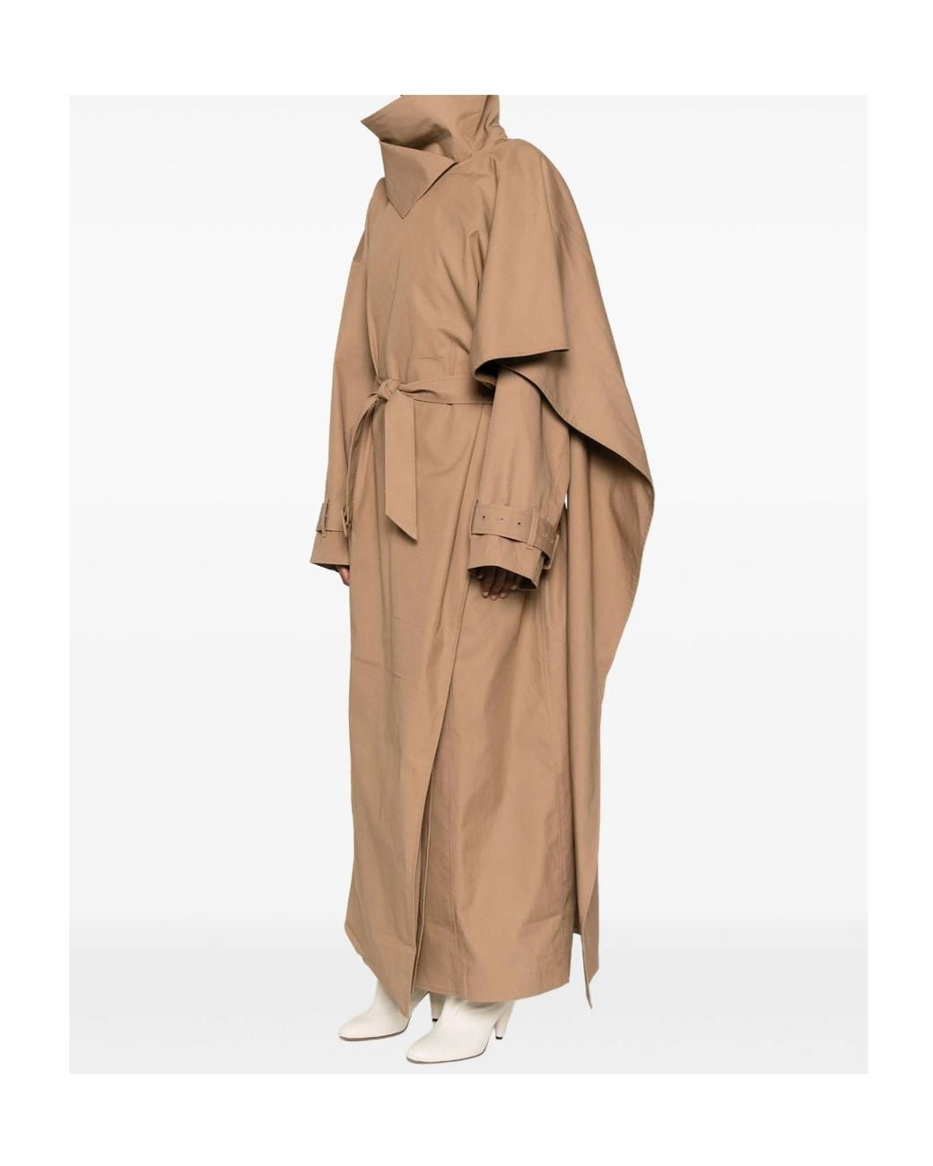 Entire studios Natural Belted Oversized Coat