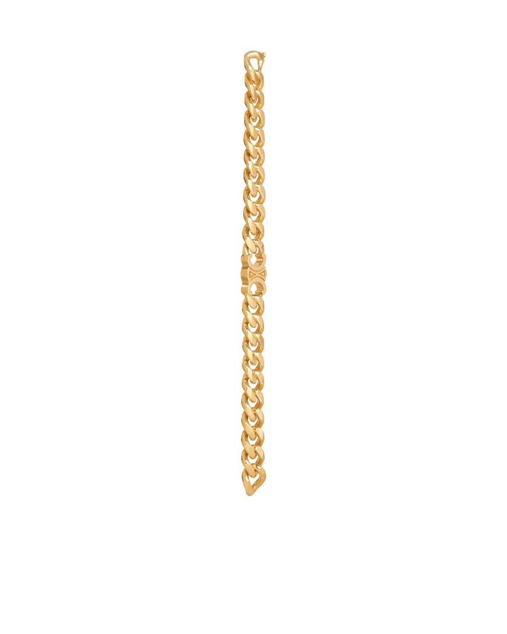 Céline Metallic Triomphe Gourmette Bracelet