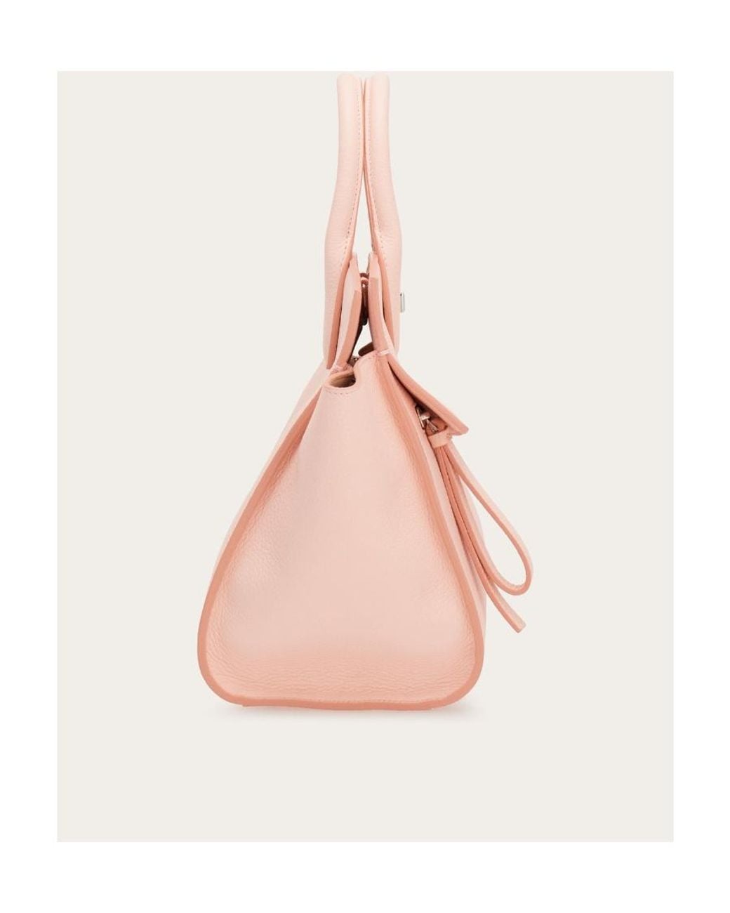 Ferragamo Pink Studio Soft Logo Shoulder Bag