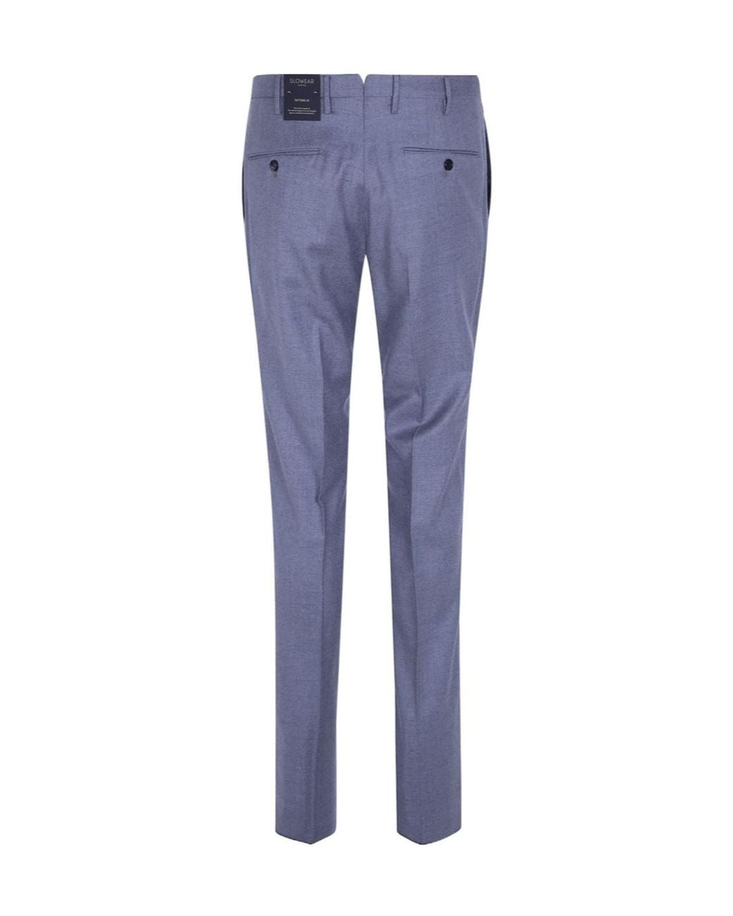 Incotex Blue Wool Chino Trousers for men