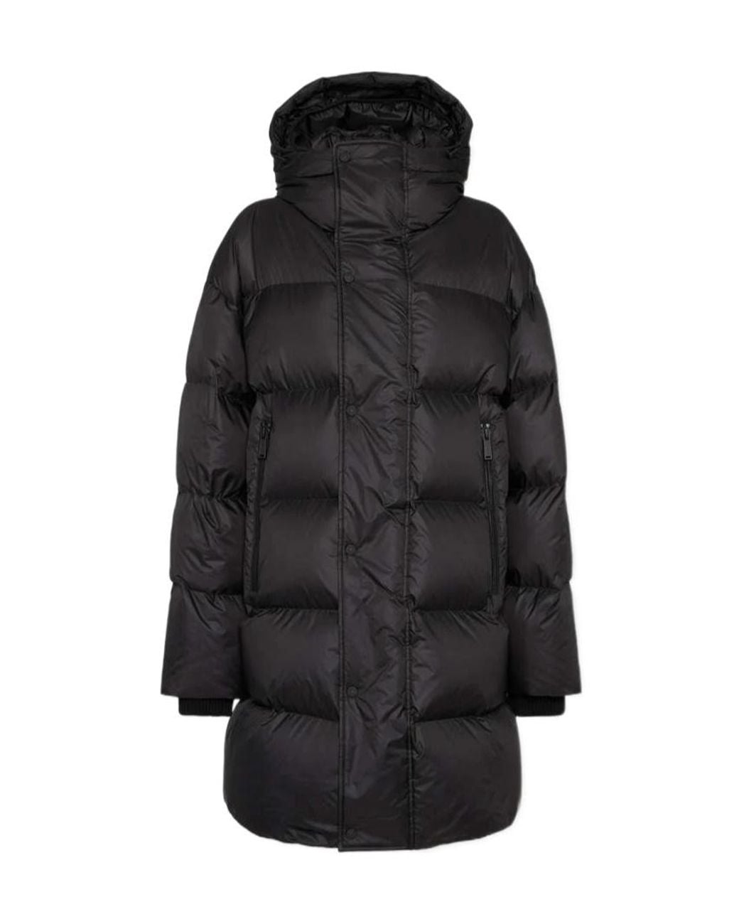 DSquared² Black Long Sleeved Hooded Down Coat