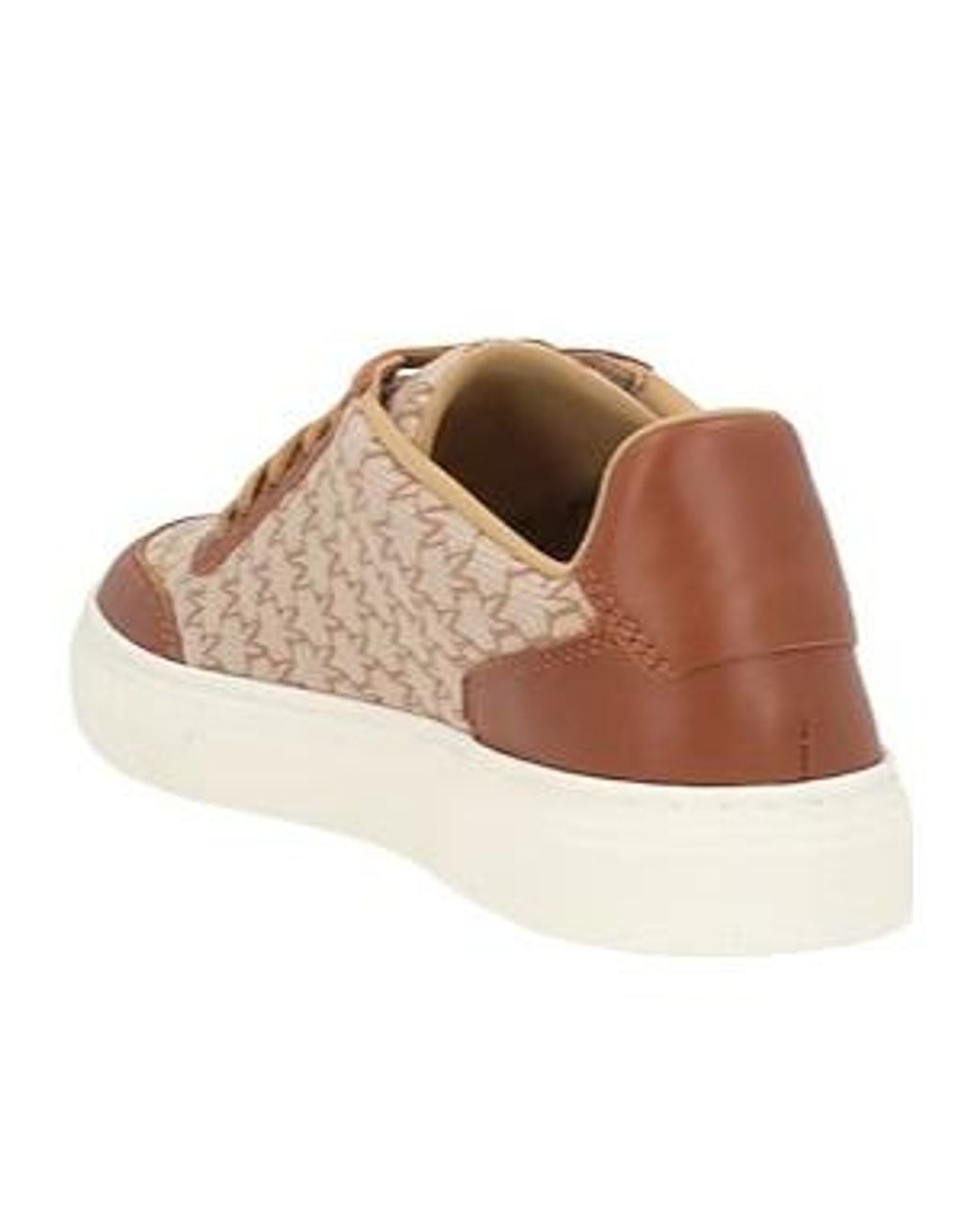 Max Mara Brown Logo-Print Trainers
