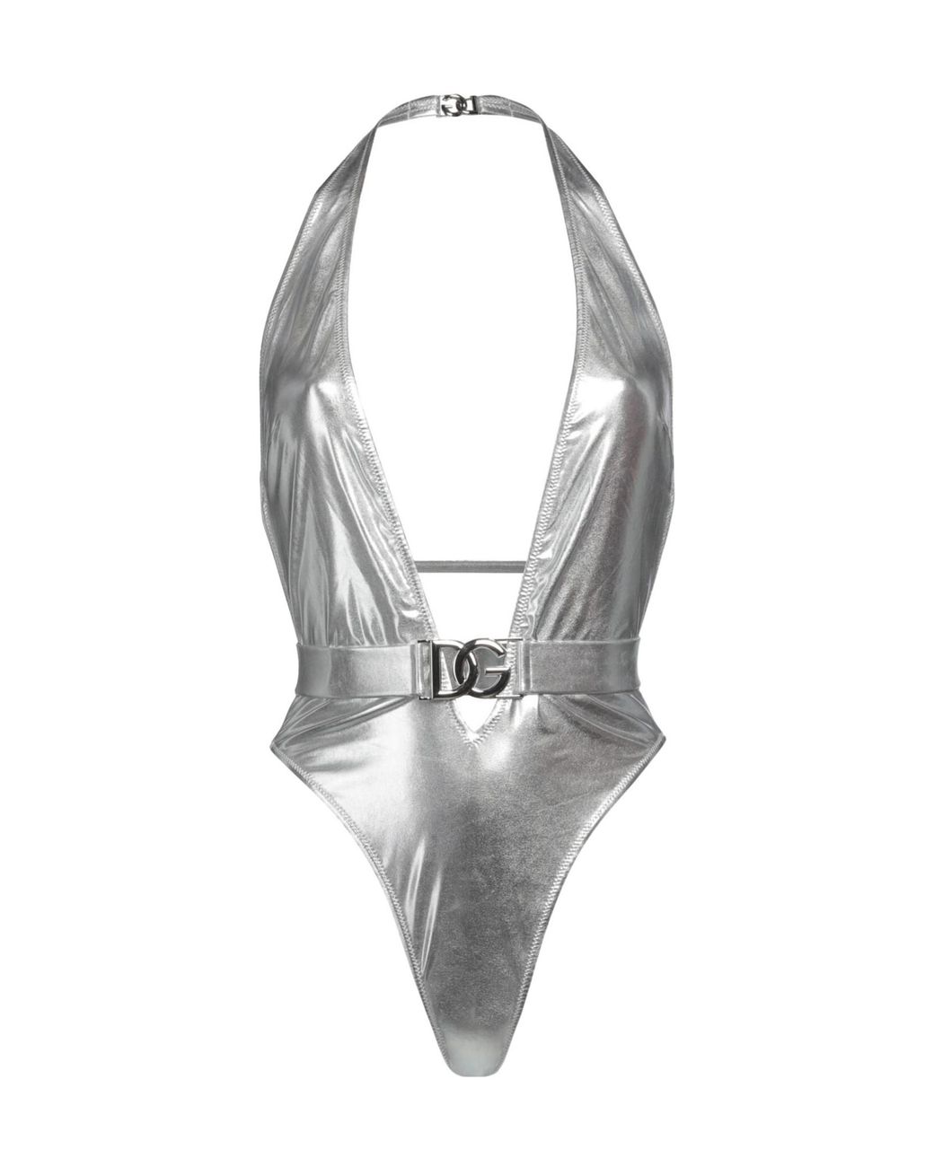Dolce & Gabbana Metallic One-Piece Swimsuits