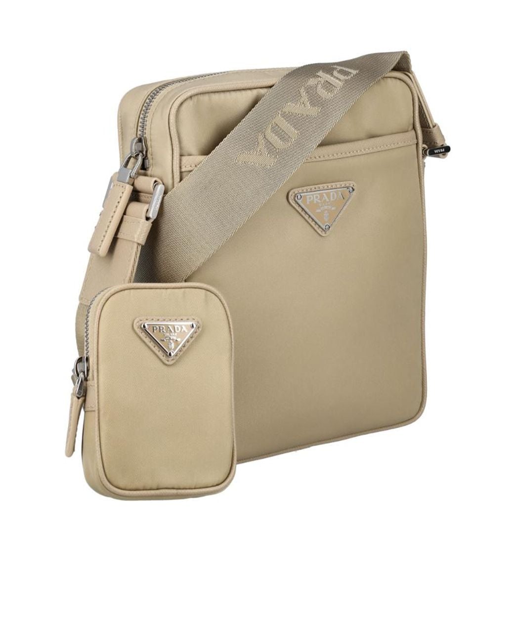 Prada Natural Logo Shoulder Bag for men