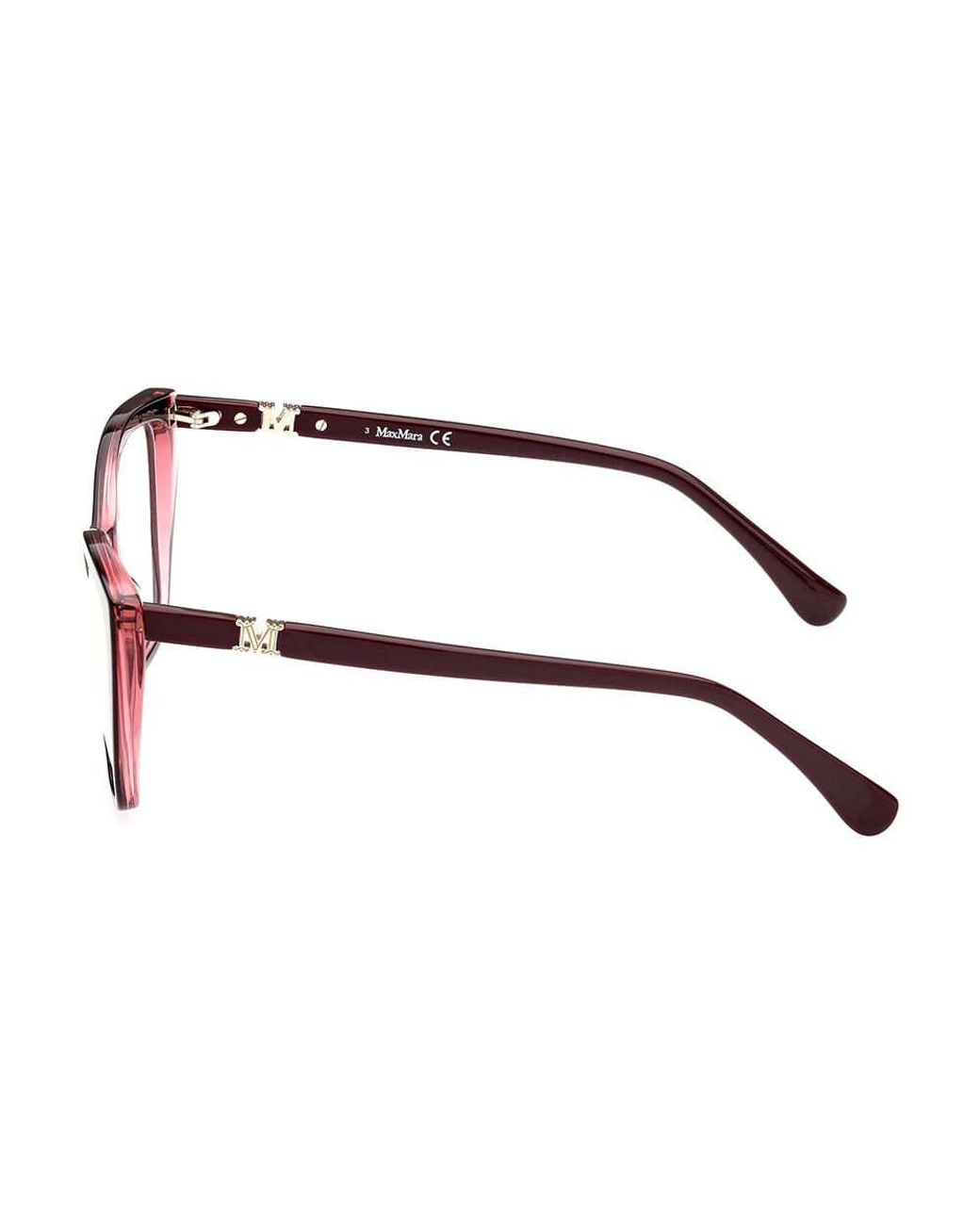 Max Mara White Cat-Eye Glasses
