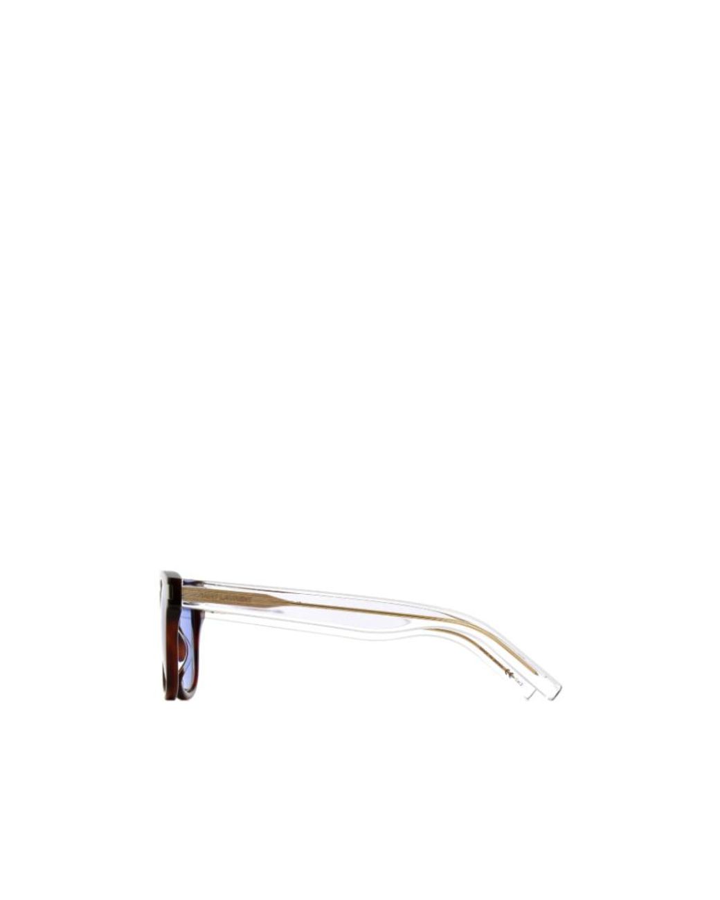 Saint Laurent Blue Eyewear Square Frame Sunglasses for men