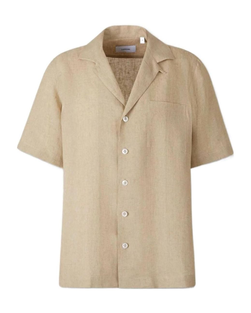 Lardini Natural Short-Sleeved Shirt for men