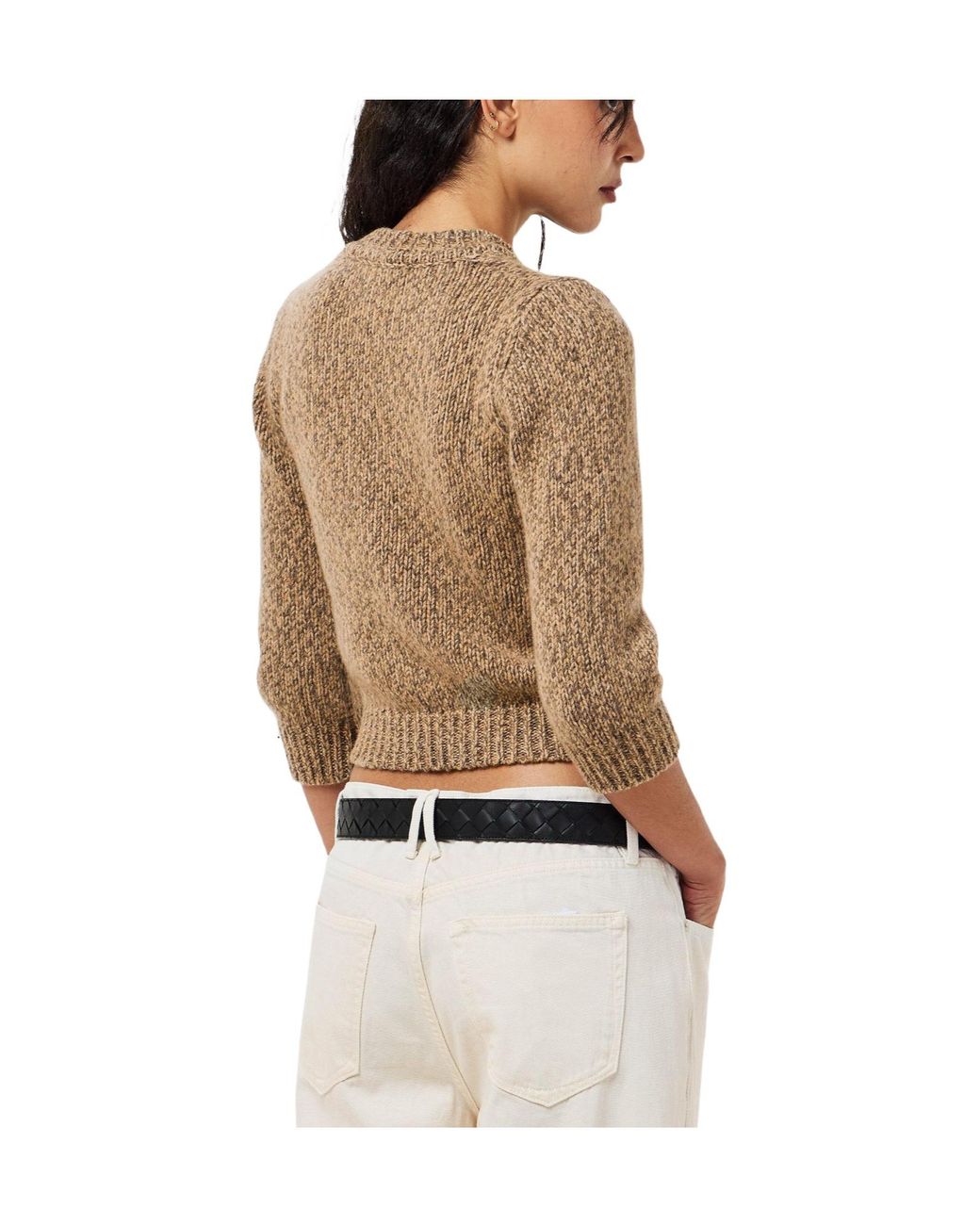 Magda Butrym Brown Crew Neck Knit Sweater