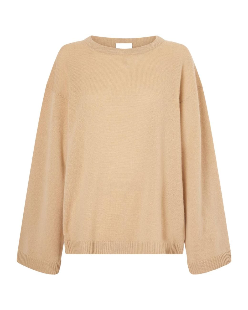 Allude Natural Crewneck Knit Sweater