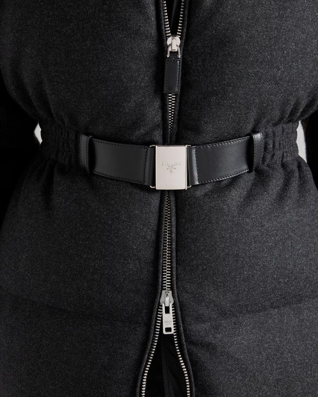 Prada Black Re-Wool Down Vest