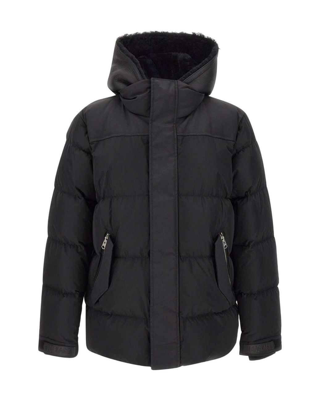 Mackage Blue Riley Hooded Down Jacket for men