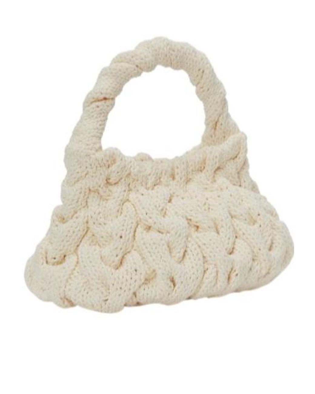 J.W. Anderson White Jw Anderson Cable Knit Tote Bag