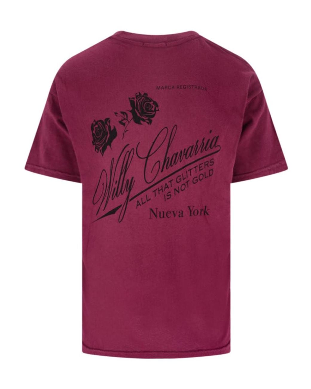 Willy Chavarria Purple Proverb Easy T-Shirt for men