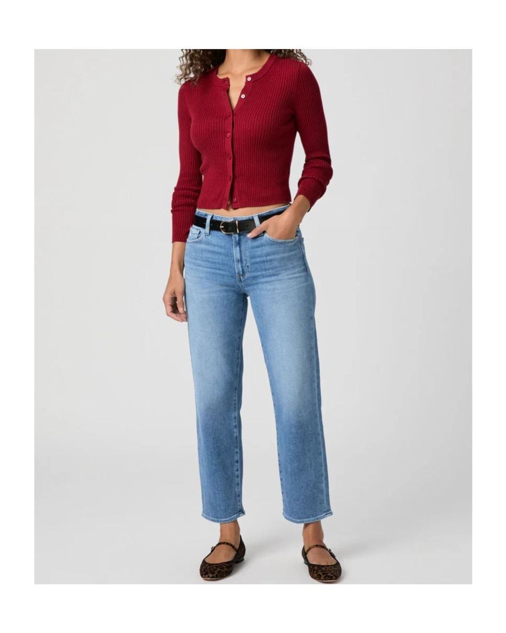 PAIGE Blue Mason Ankle Jeans