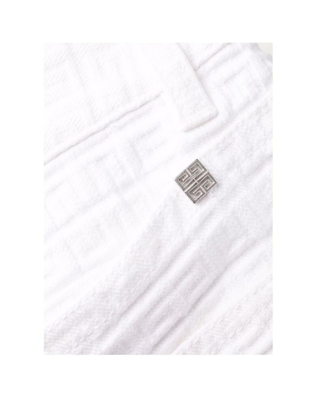Givenchy White Slim-Cut 4G-Motif Trousers