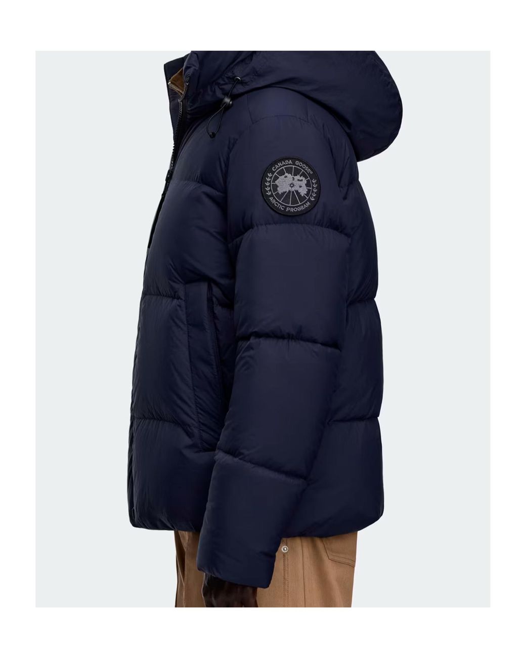Canada Goose Blue Apos;S Crofton Matte Nylon Hooded Puffer Jacket for men