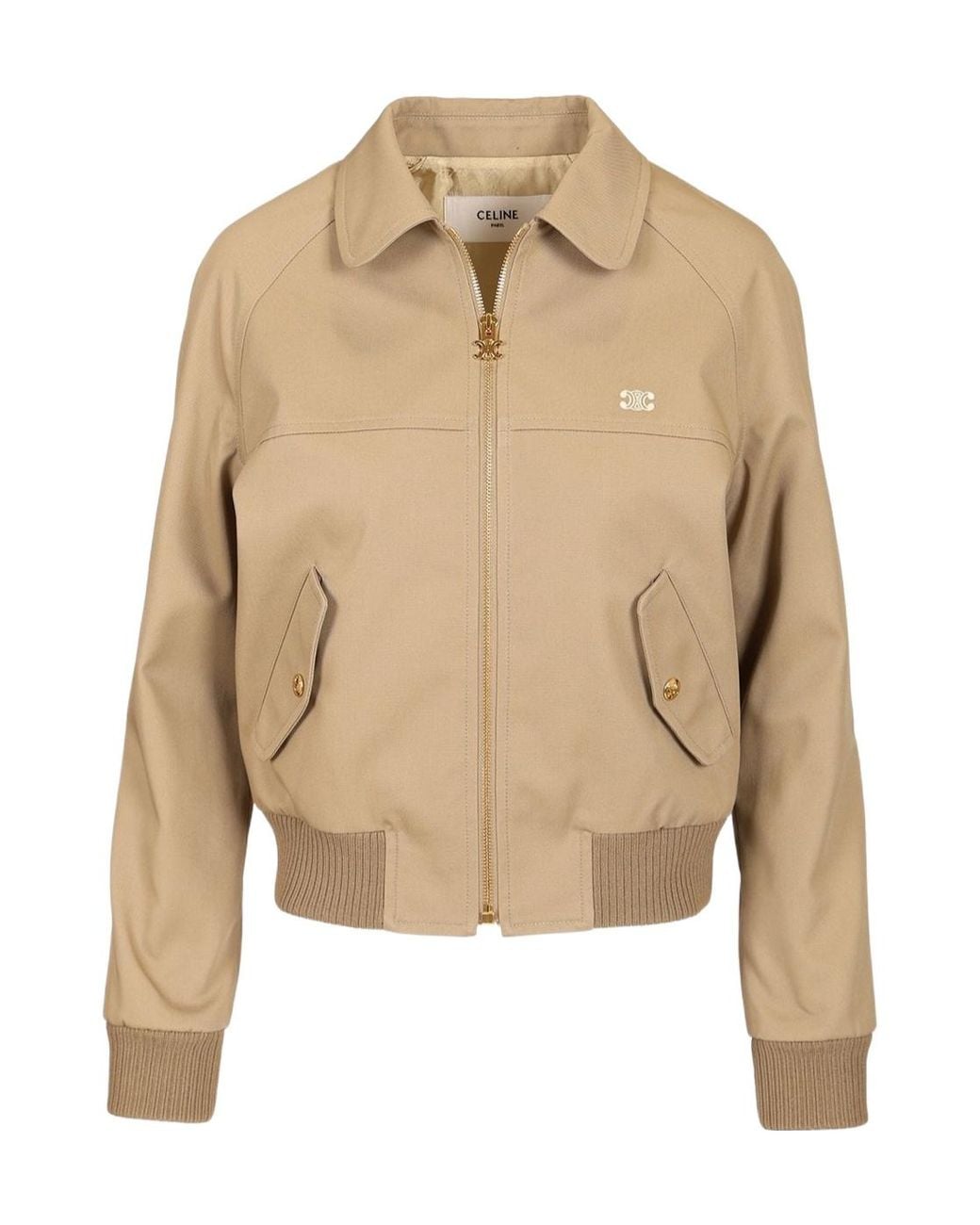 Céline Natural Triomphe Blouson Jacket