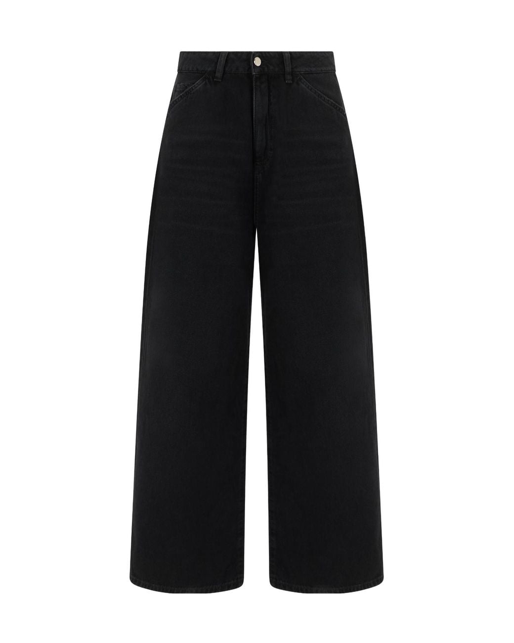 ICON DENIM Black Loose Wide-Leg Jeans