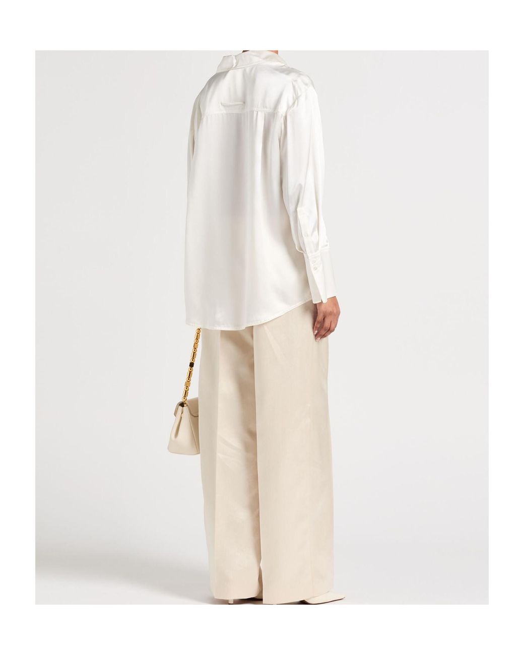 MAX&Co. White Solid Colour Shirts Blouses