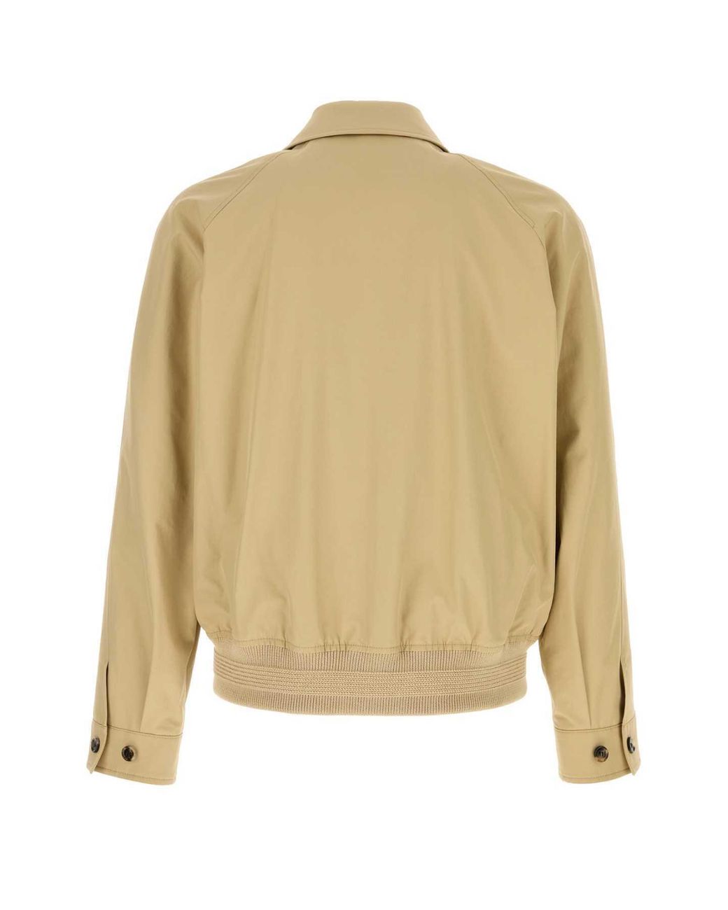 Burberry Natural Collared Zip-Up Jacket for men