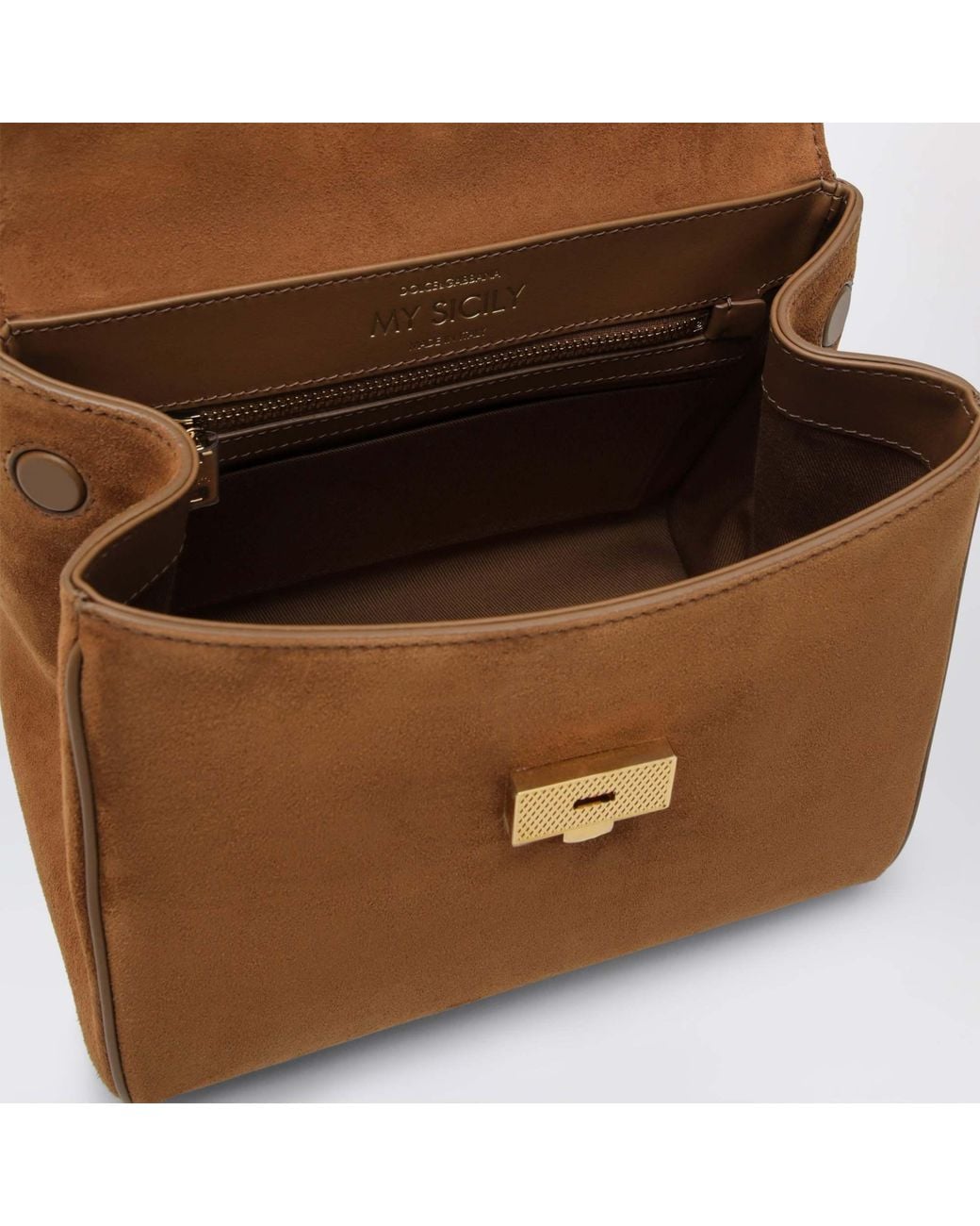 Dolce & Gabbana Brown Small My Sicily Handbag