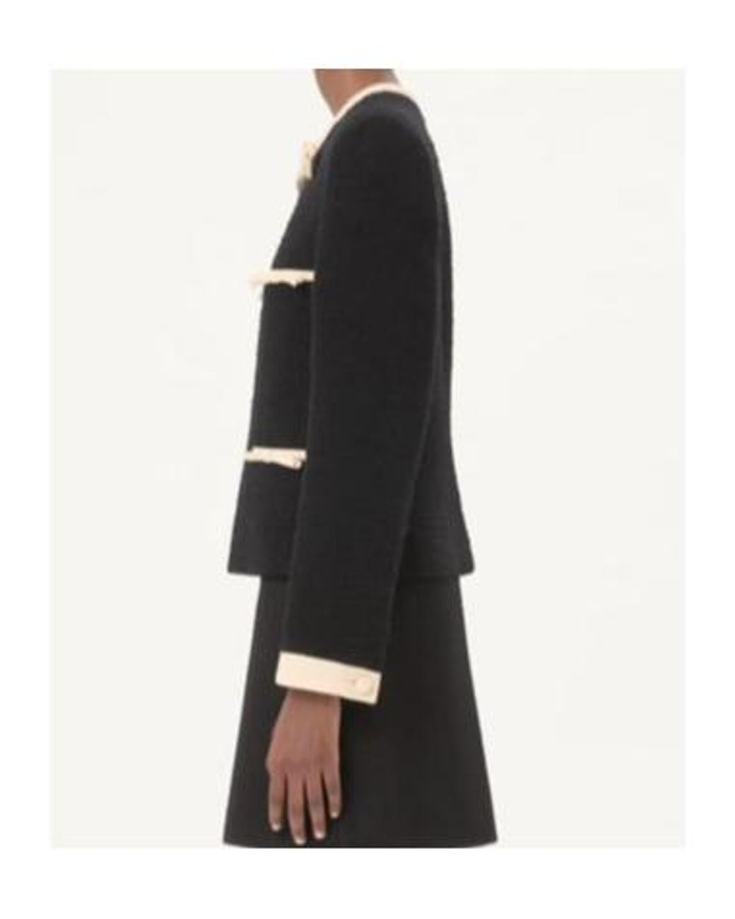 Valentino Black Bow Detailed Crewneck Jacket