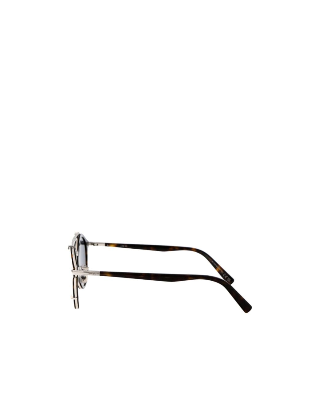 Dior White Eyewear Round Frame Sunglasses for men