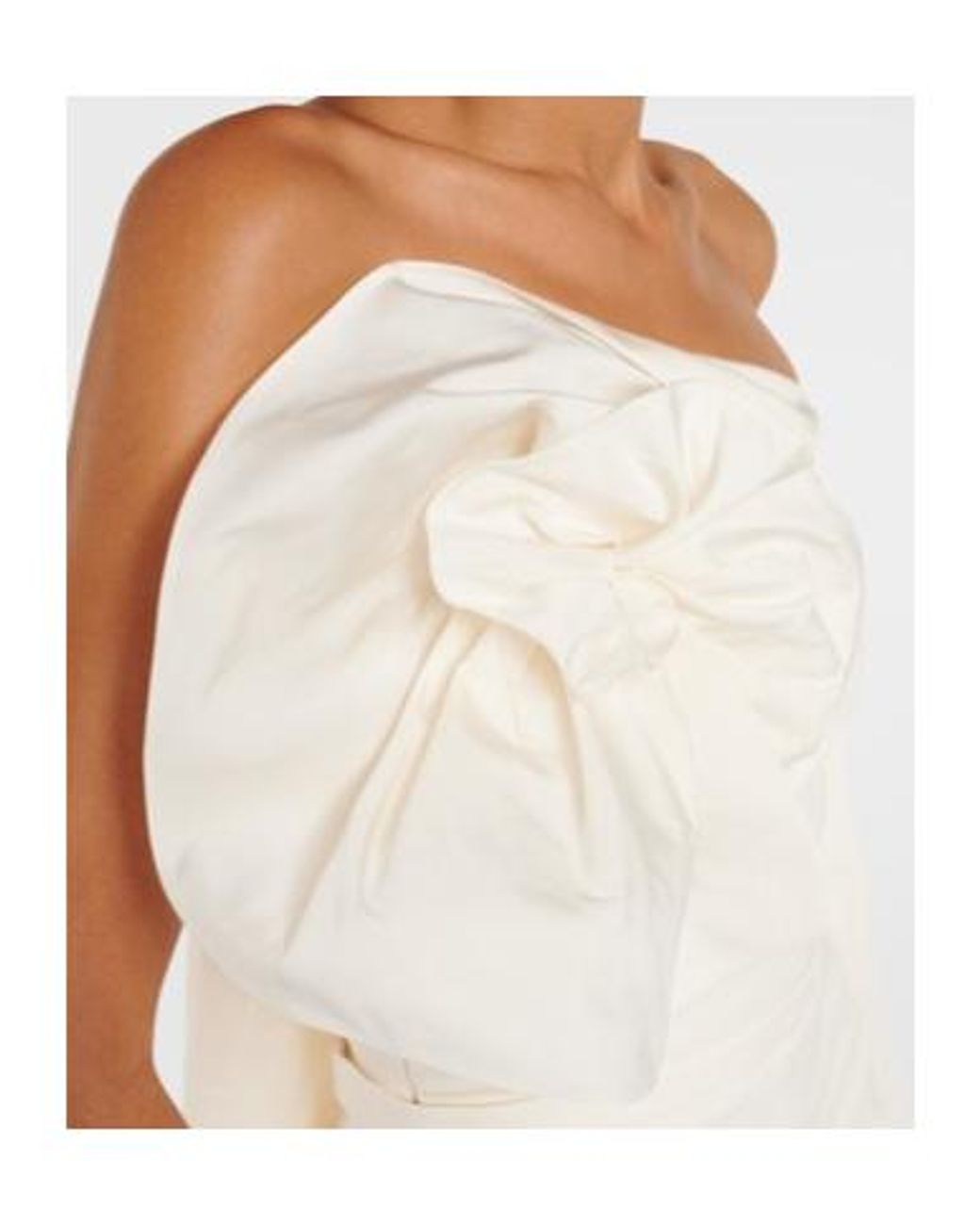 Safiyaa White Bridal Omi Crêpe Jumpsuit