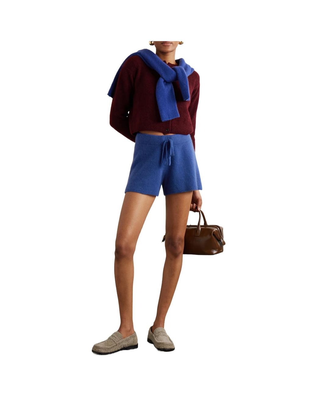 The Elder Statesman Blue Solid Color Casual Shorts