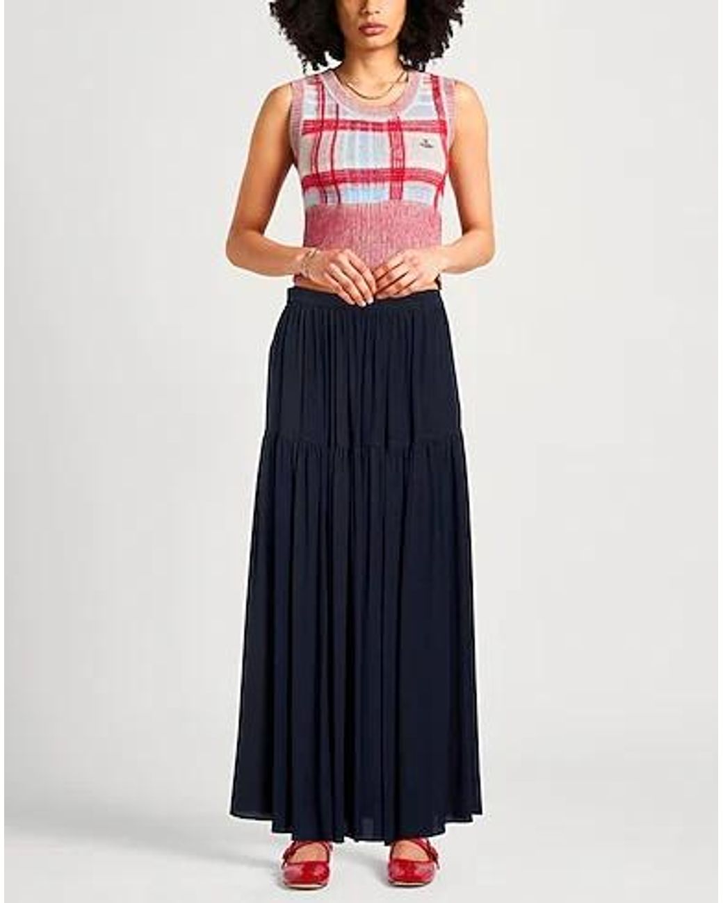 Chloé Blue Chiffon A-Line Skirt