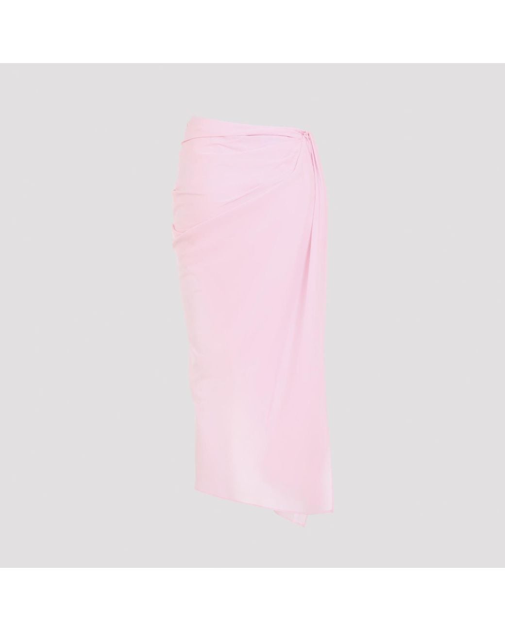 Jacquemus Pink The Paréo Asymmetric Skirt