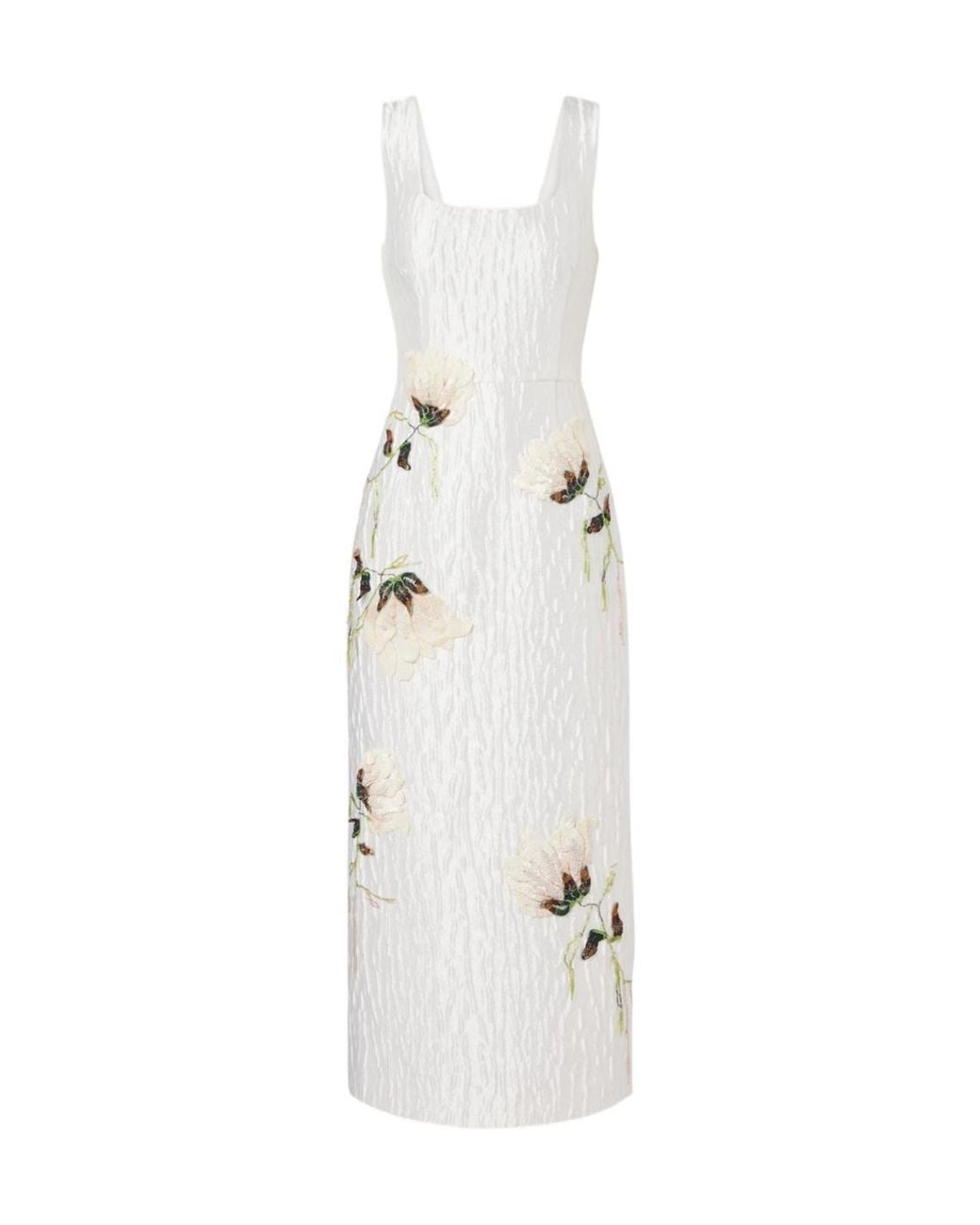 Jonathan Simkhai White Lilibeth Embellished Jacquard Cocktail Dress