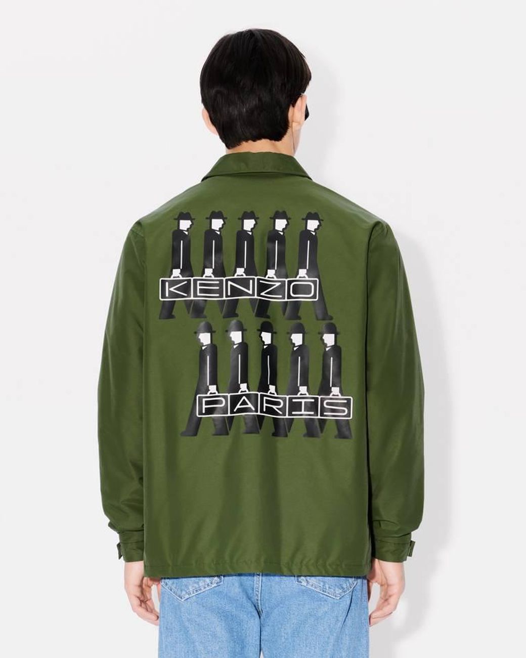 KENZO Green Lucky Tiger' Padded Coach Jacket for men