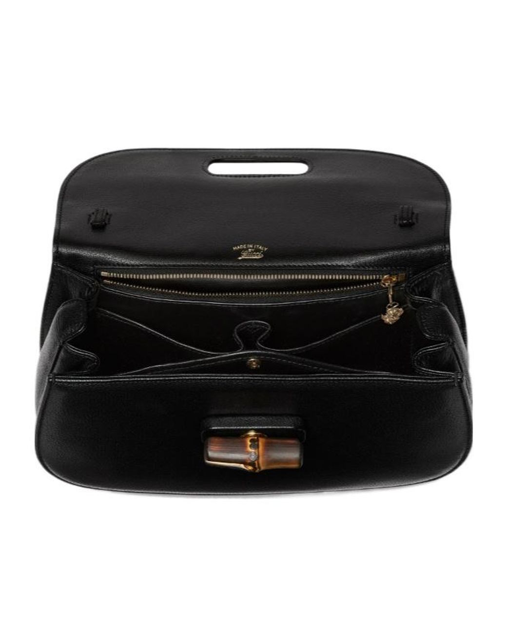 Gucci Black Bamboo 1947 Medium Bag