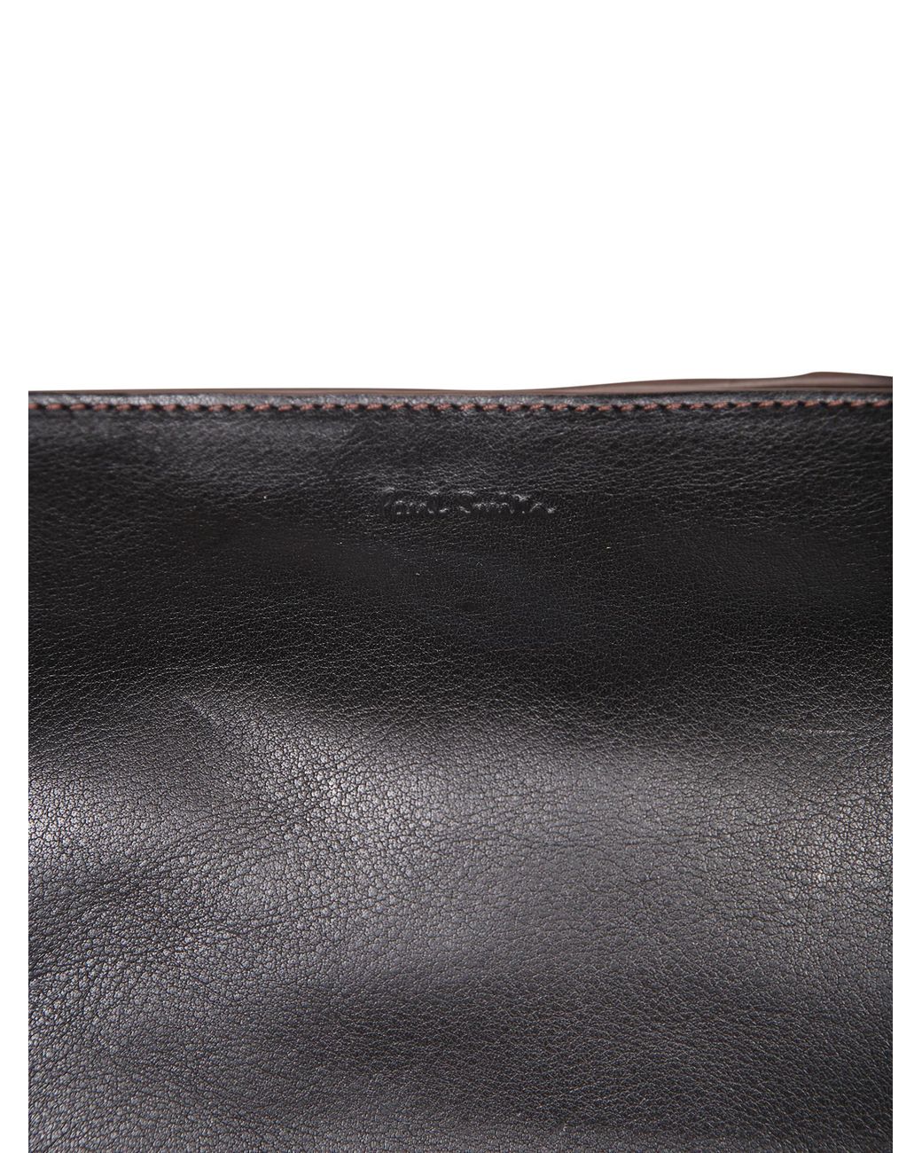 Paul Smith Black Leather Duffle Tote Bag for men