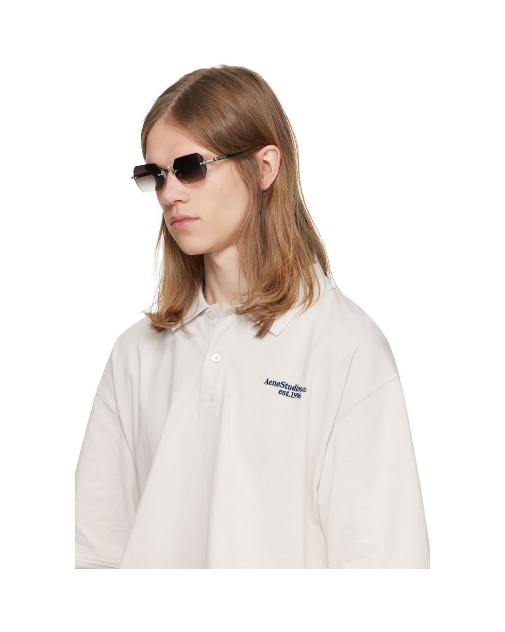 Matsuda White M5010 Sunglasses for men