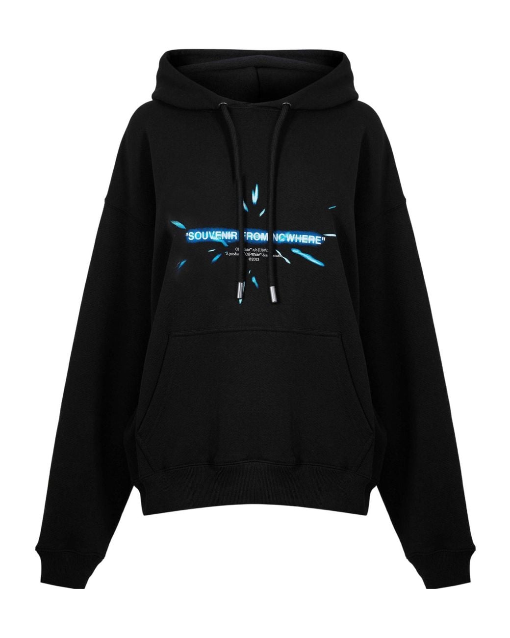 Off-White c/o Virgil Abloh Black Loose Cotton Sweatshirt