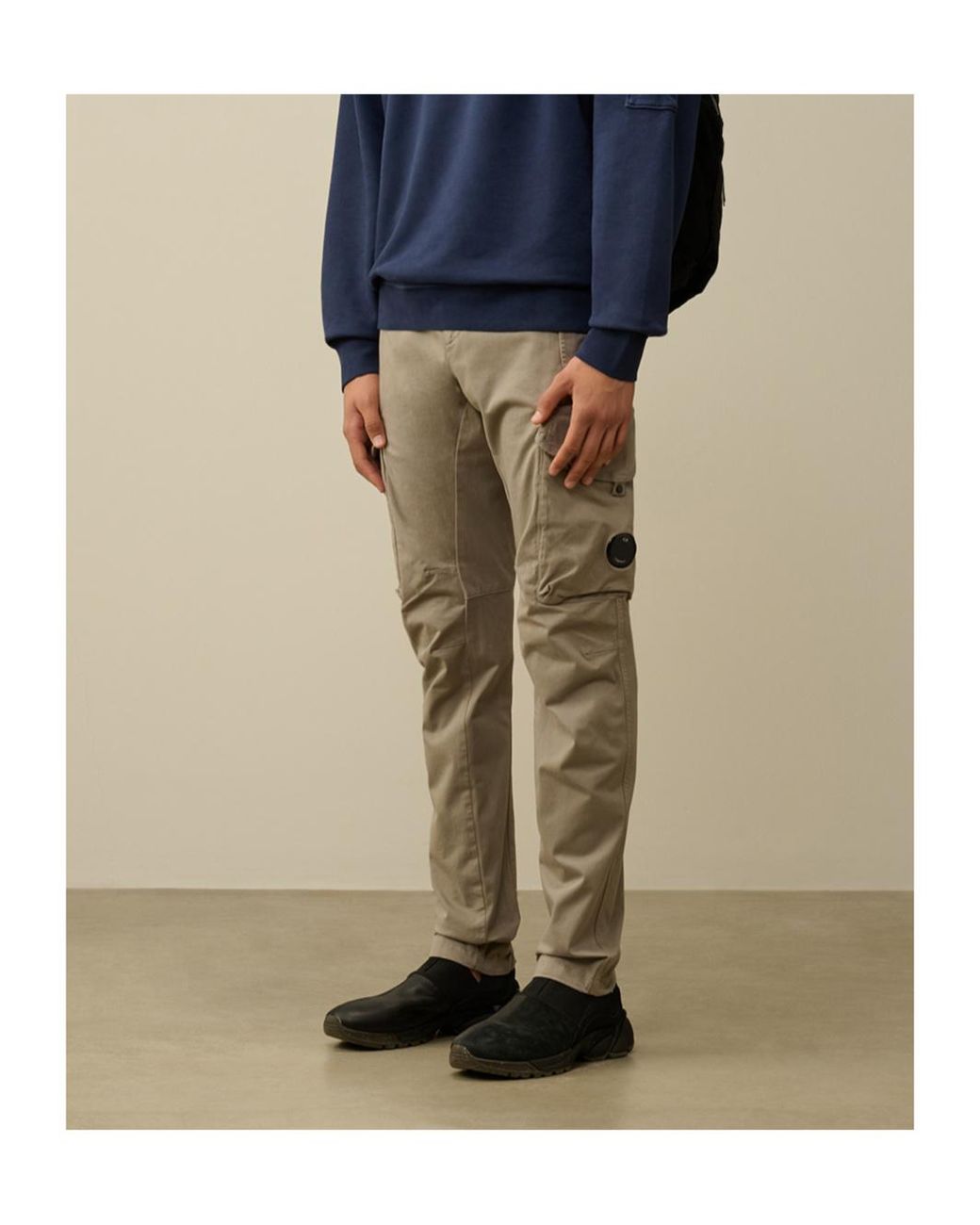C P Company Natural Lens-Detailed Trousers for men