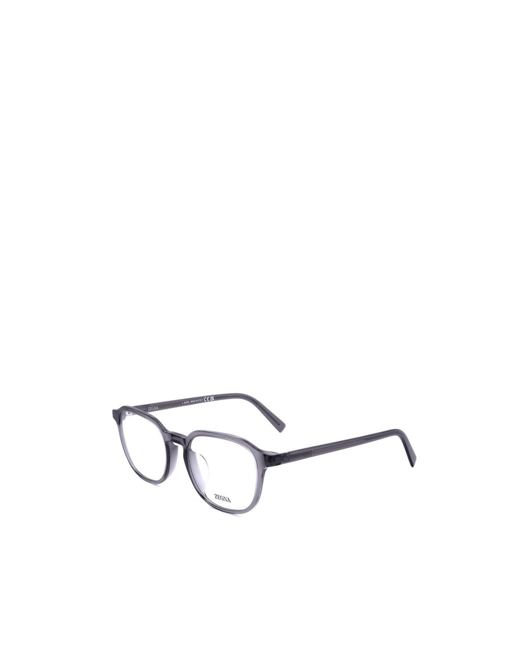Zegna White Rectangular Glasses And Frames for men